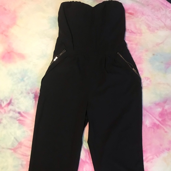 New Look Pants & Jumpsuits Business Casual Black Halter Jumpsuit